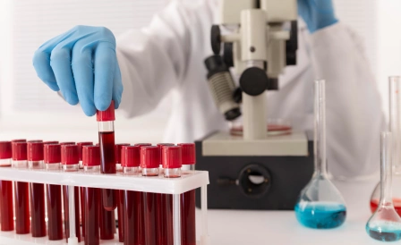 фото исследования на определение группы крови