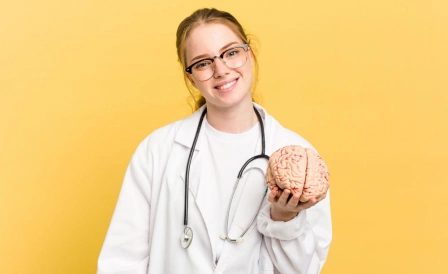 доктор и макет мозга