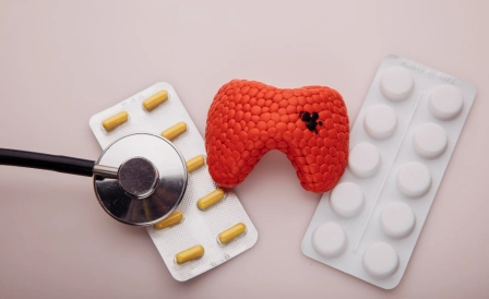 макет щитовидной железы и бады