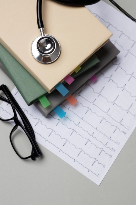 кардиолог ведет прием в клинике